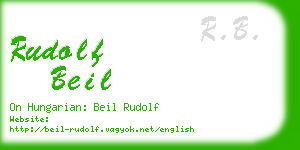 rudolf beil business card